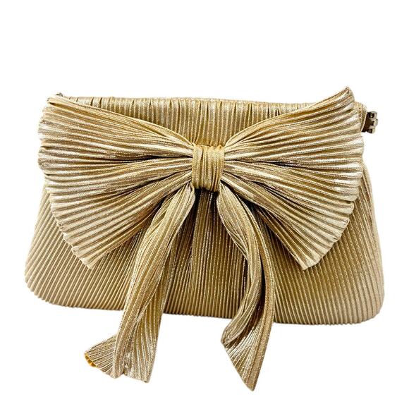 Womens Formal Handbag Clutch Crossbody Silver Gold Prom Holidays Wedding - Picture 2 of 6